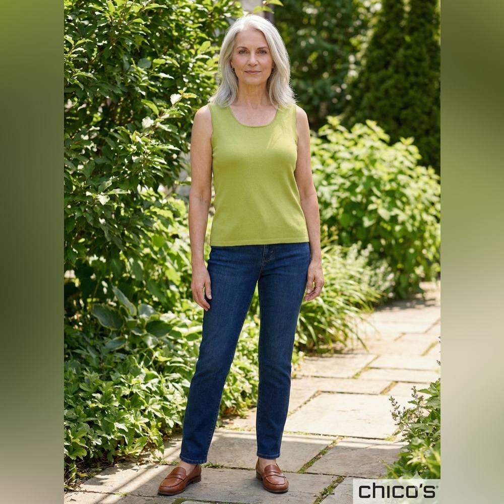 Chico's Beautiful Green Tank Top